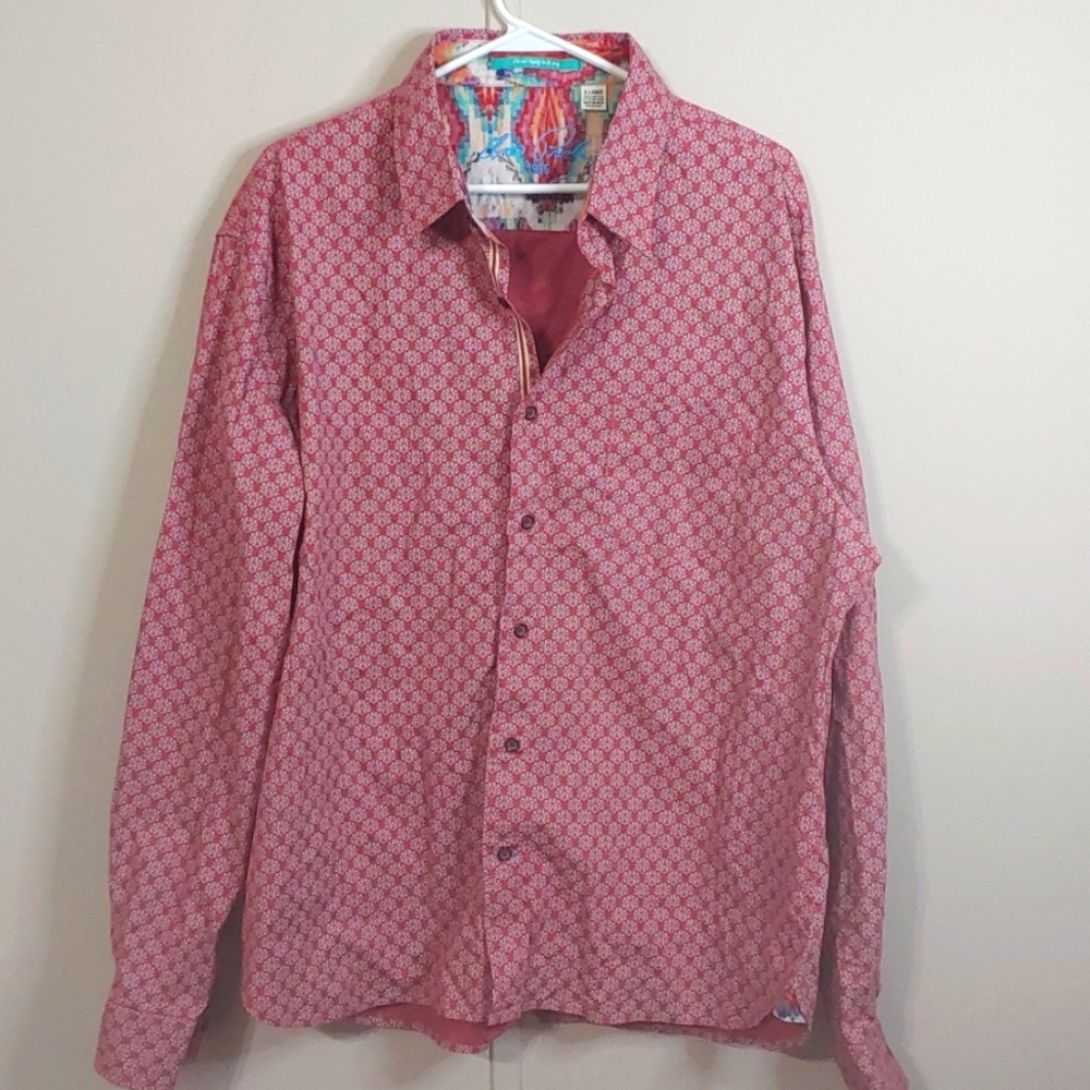 Elvis Presley 1935 I'm Not Trying to be Sexy Red Button Down Shirt Men's Size XL